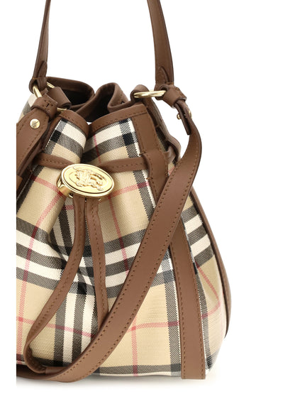 Burberry Mini Check Bucket Bag - Archive Beige