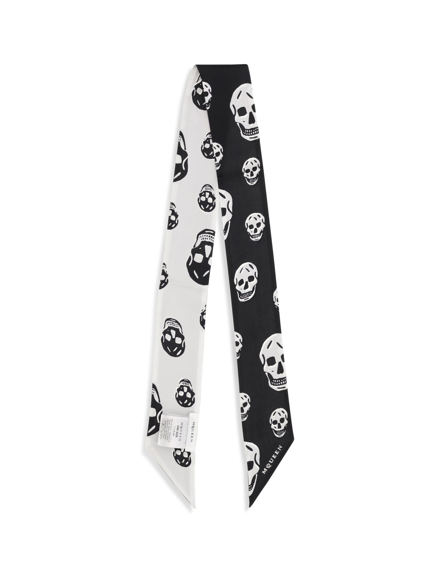 ALEXANDER McQUEEN Skull Ribbon Scarf
