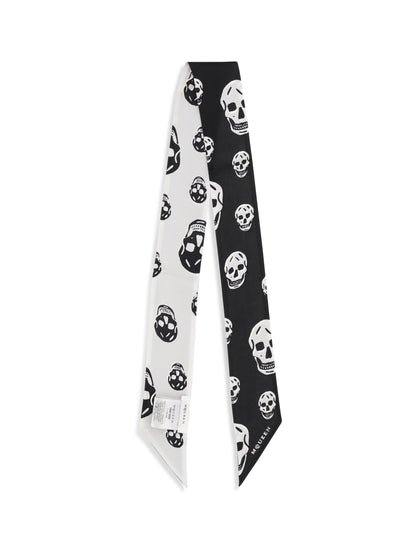 ALEXANDER McQUEEN Skull Ribbon Scarf