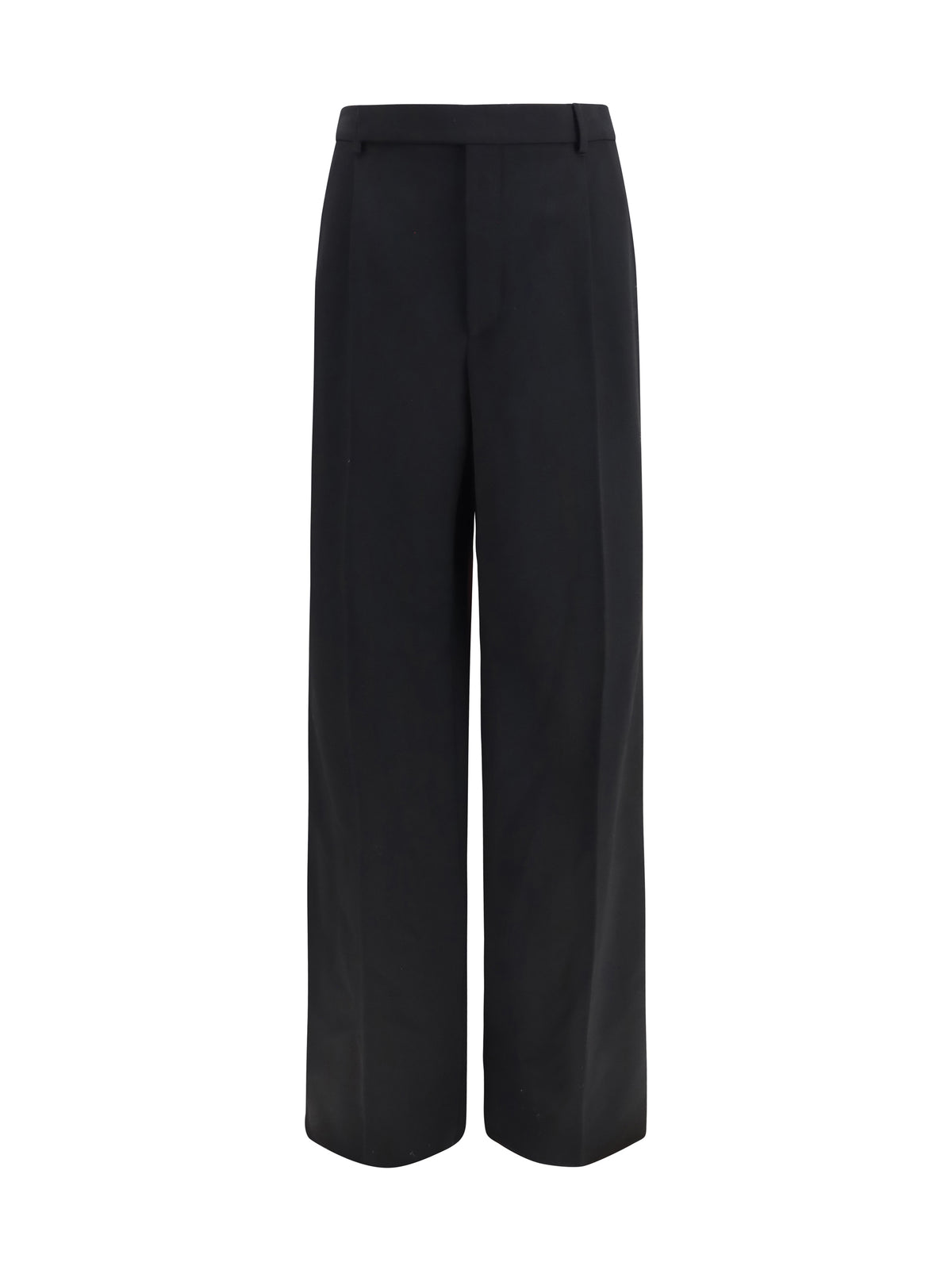 Saint Laurent Fluid Grain de Poudre Pants - Noir