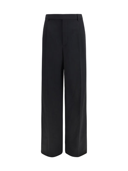 Saint Laurent Fluid Grain de Poudre Pants - Noir