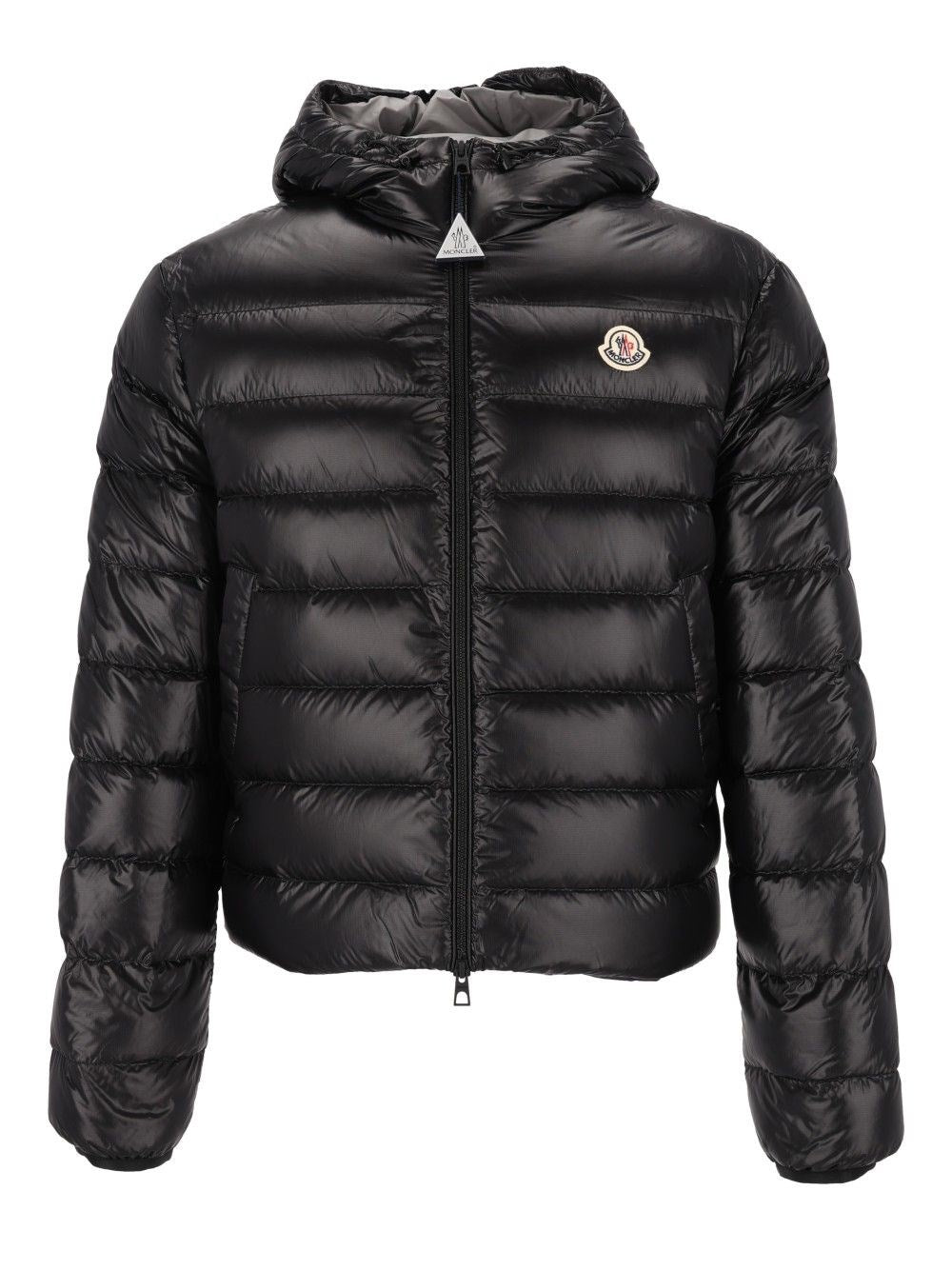 Moncler Short Packable Down Jacket With Hood - Black