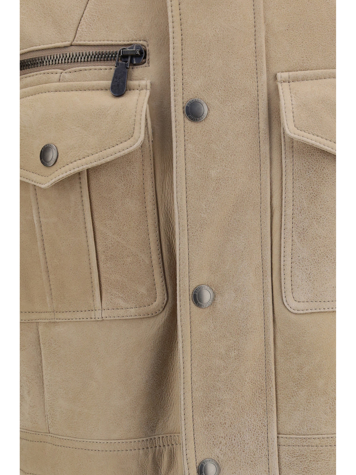 Brunello Cucinelli Waxed shearling Safari Jacket - 9865+074
