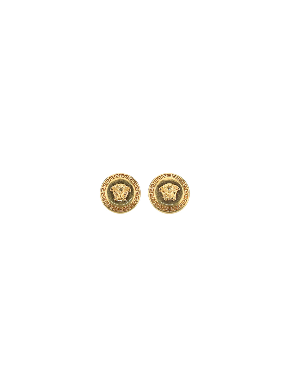 Versace Medusa logo Earrings - Tribute Gold