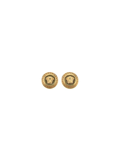 Versace Medusa logo Earrings - Tribute Gold