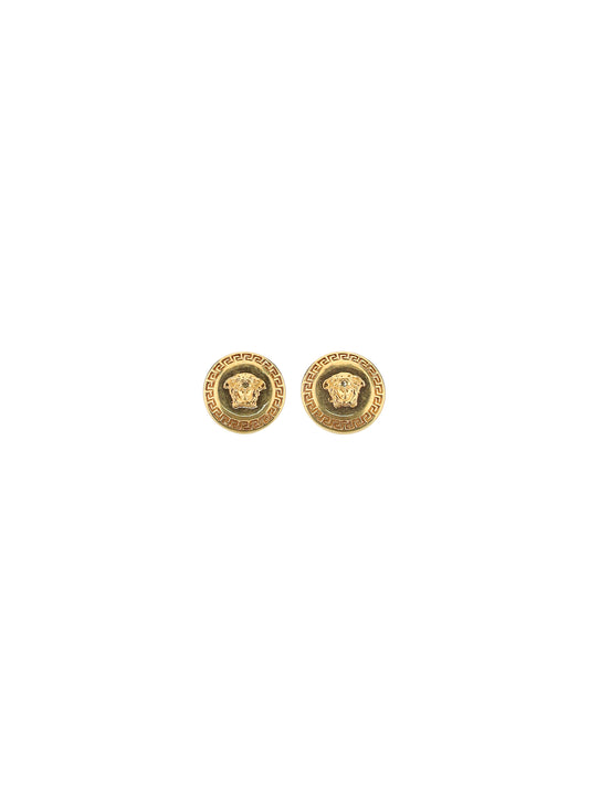 Versace Medusa logo Earrings - Tribute Gold