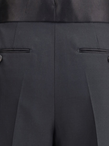 Tom Ford Woll and silk Pants - Black