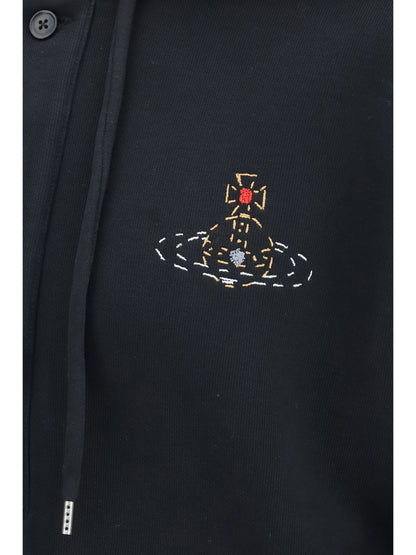 Vivienne Westwood Batwing Hooded Sweatshirt - Black
