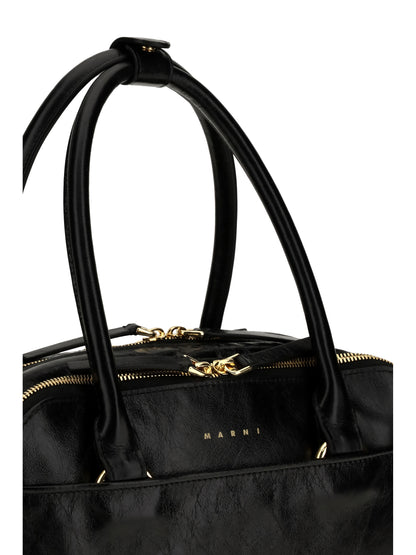 Marni Small Boxyne Handbag - Black