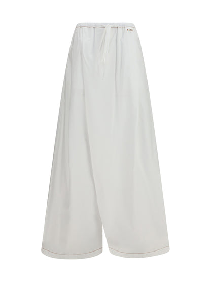 MARNI Draping wide-leg Pants