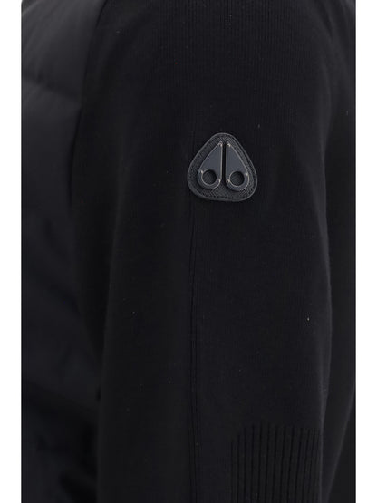 Moose Knuckles Kamet Jacket with high collar - Black/Black
