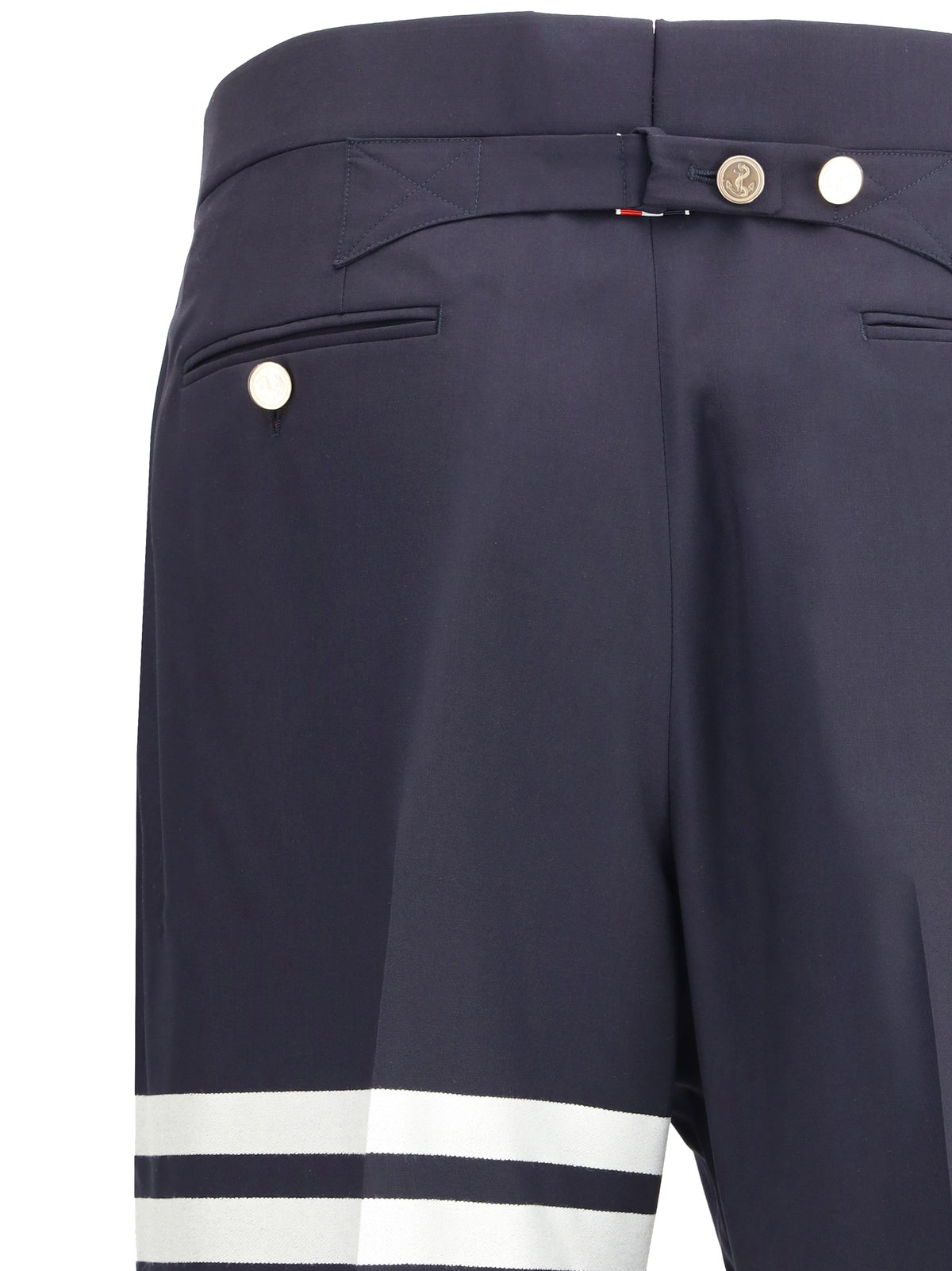 Thom Browne Wool Pants - Navy