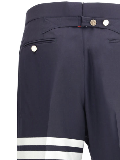 Thom Browne Wool Pants - Navy
