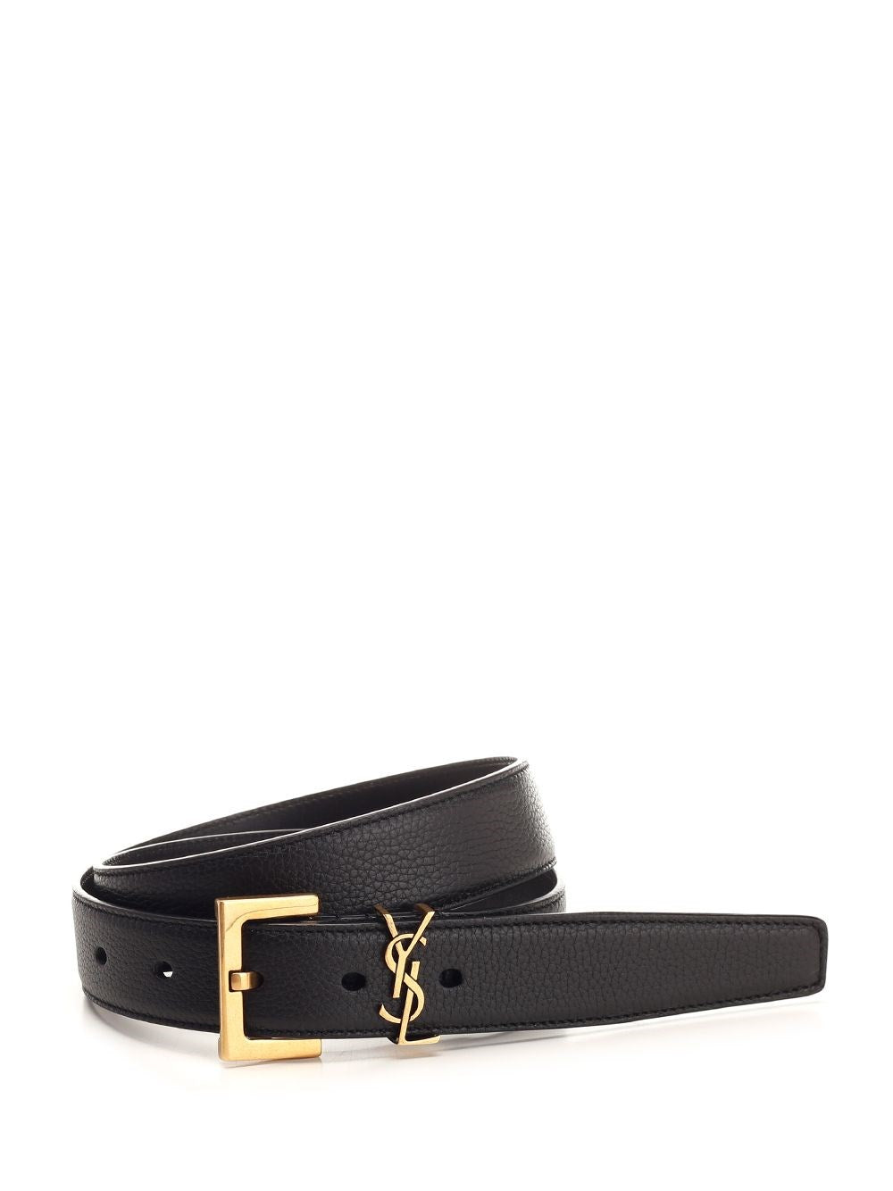 Saint Laurent "Ysl" Buckle Belt - Black