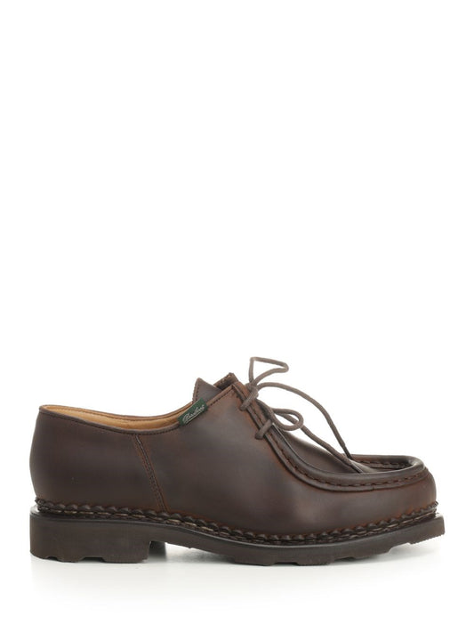 Paraboot "Michael" Shoe In Nubuck - Brown