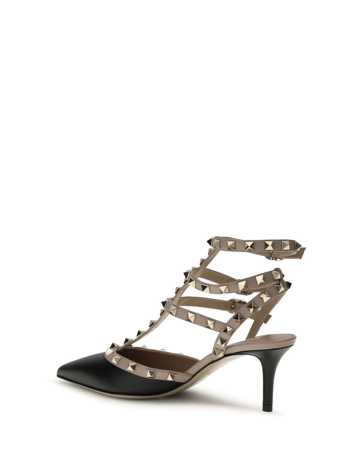 Valentino Garavani Rockstud Pumps - Black/Poudre
