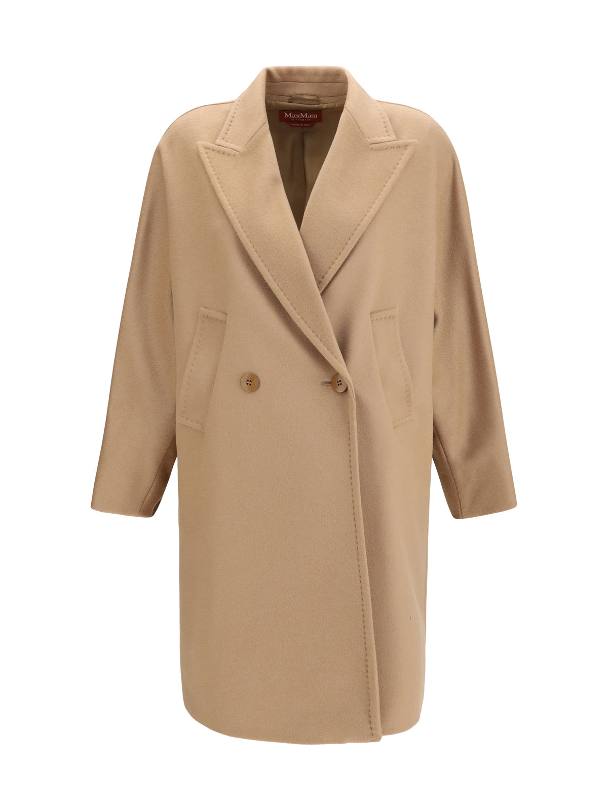 Max Mara Studio Double breasted wool drap Coat - Camel