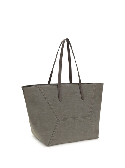 BRUNELLO CUCINELLI Canvas BC Tote Bag