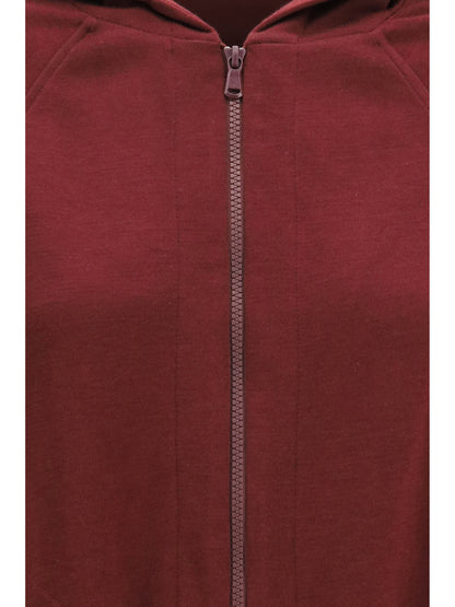 Brunello Cucinelli Long-sleeve zip Hoodie - Cabernet