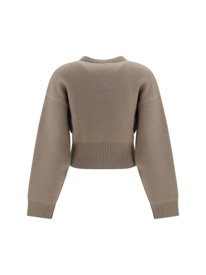AlaïA Cashmere crewneck Sweater - Sable