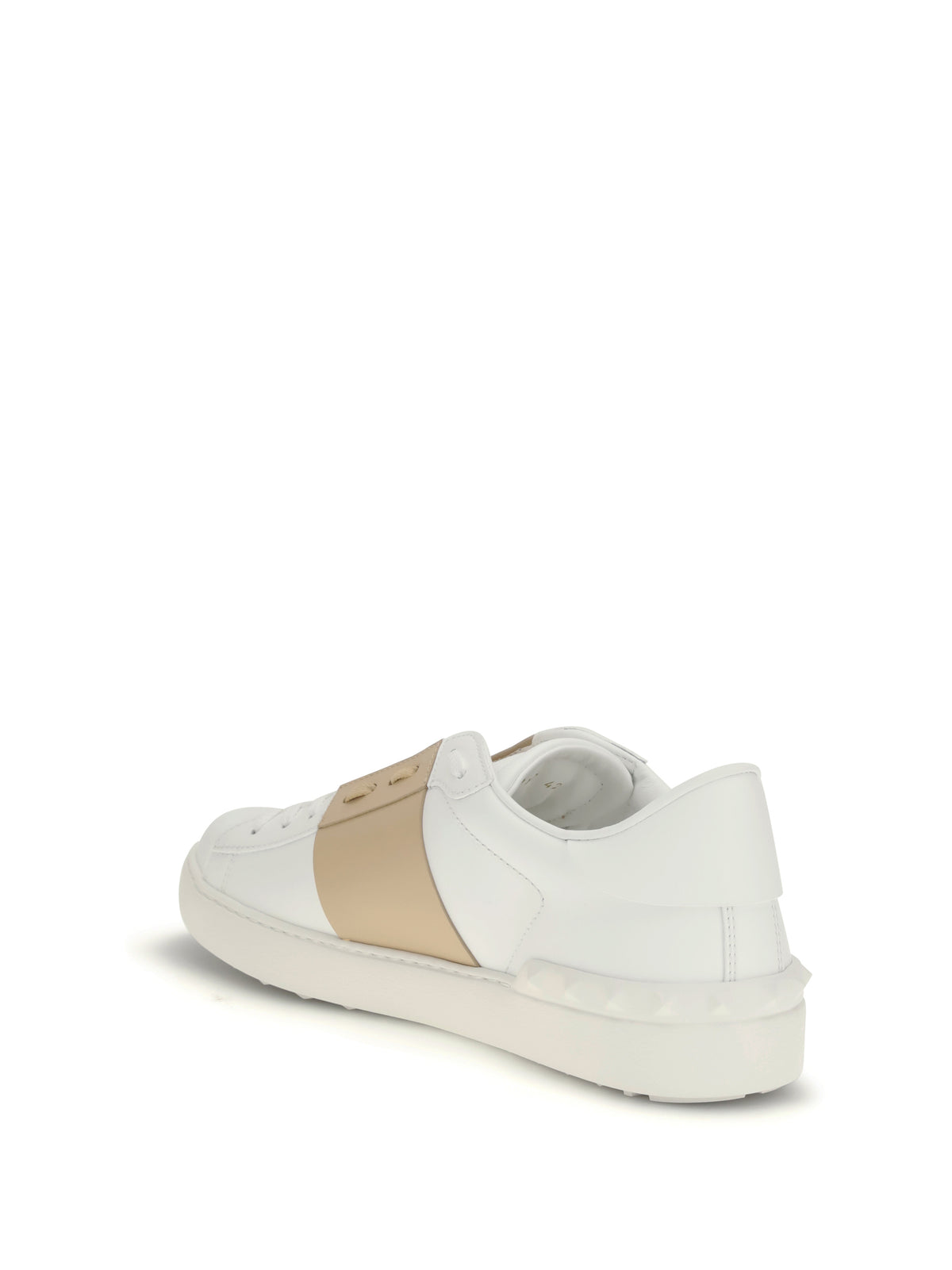 Valentino Garavani Open Sneakers - White/Sahara Beige/White