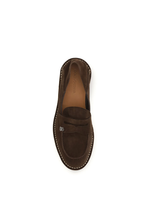 Dolce & Gabbana Suede Loafers - Ebony 1