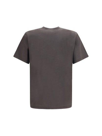 Saint Laurent Cassandre silk and cotton T-Shirt - Ebene
