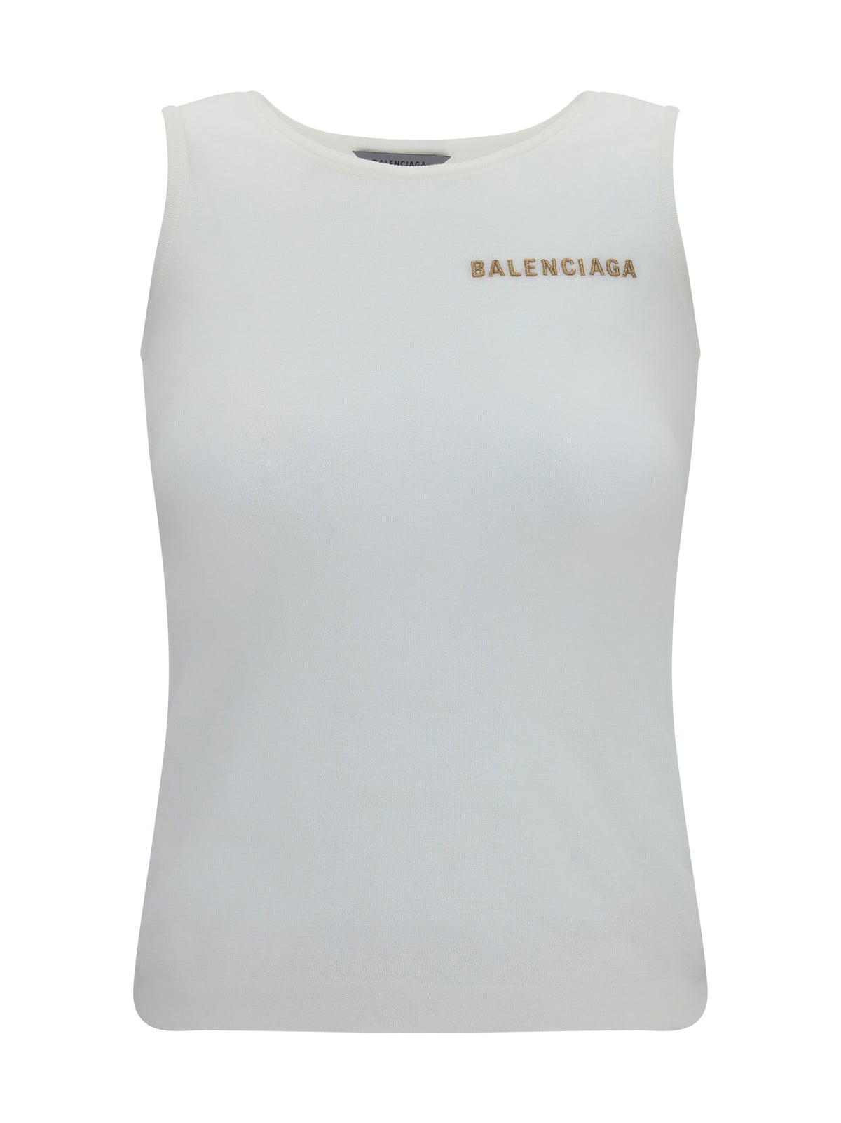 Balenciaga Logo Tank Top - Full White
