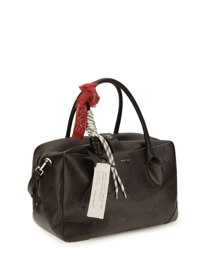 Golden Goose Vita Medium leather Travel Bag - Mahogany