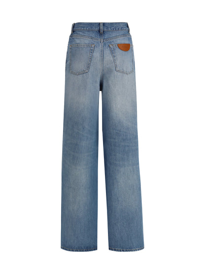 Chloé High-Rise Wide-Leg Jeans - Dream Blue