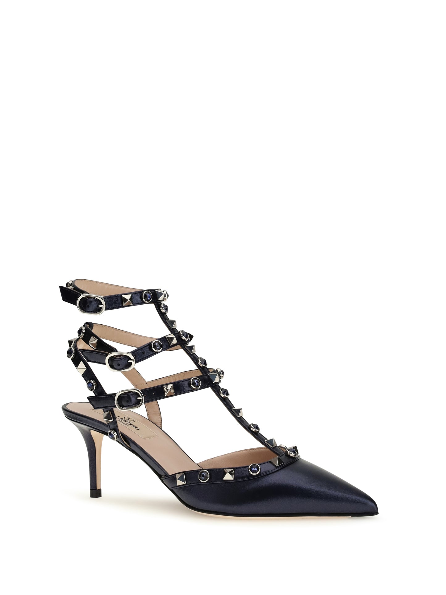 VALENTINO GARAVANI Rockstud Pumps in laminated leather