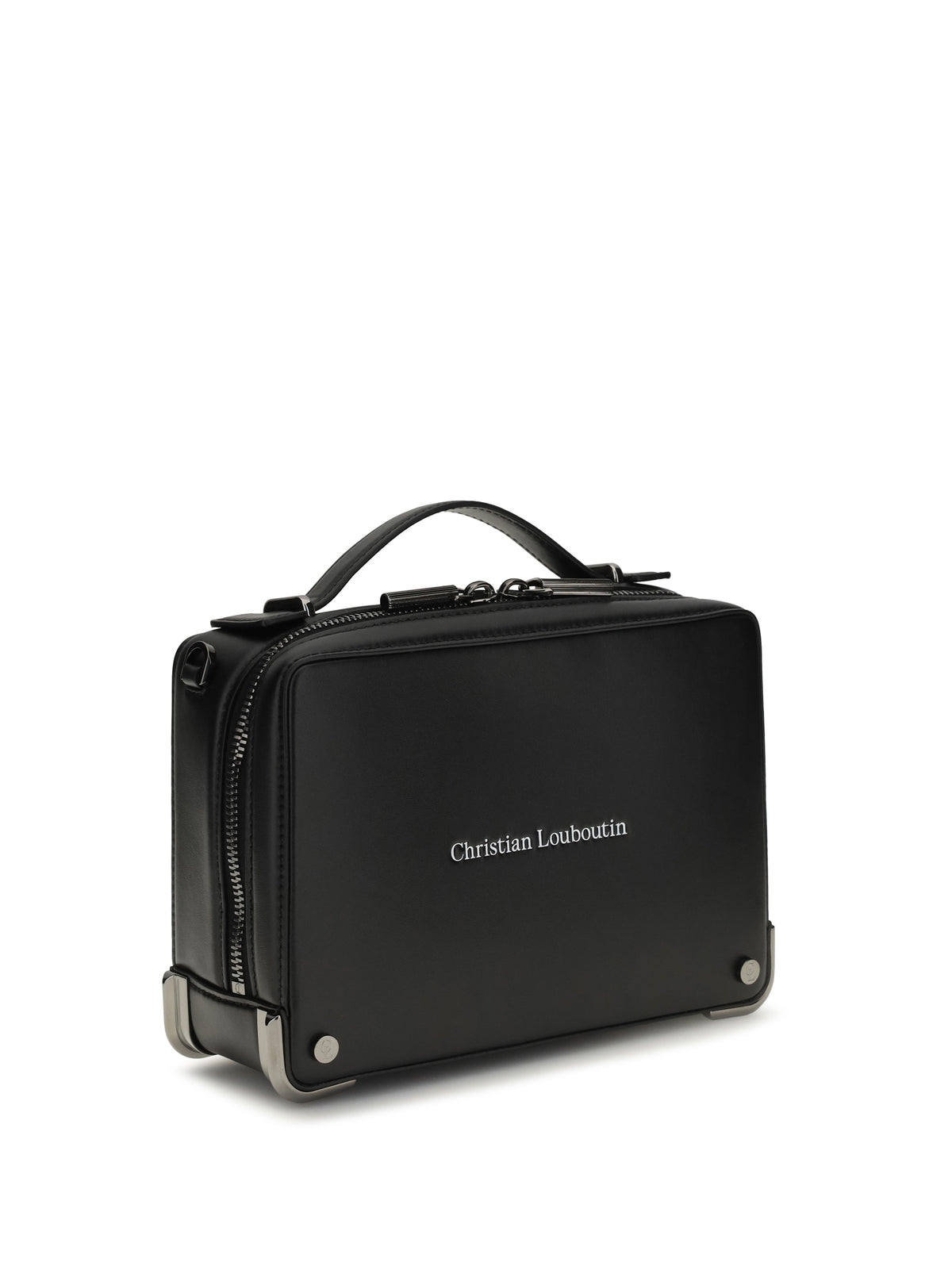 Christian Louboutin Small Tactical leather Handbag - Black