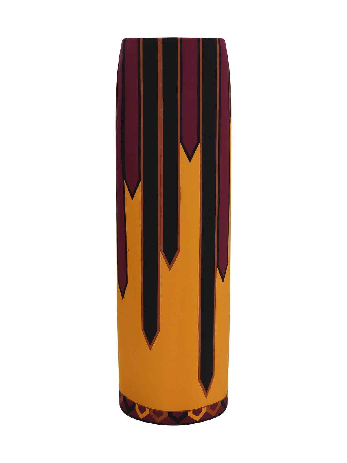Pucci Tecno Couture Long Skirt - Burgundy Gold