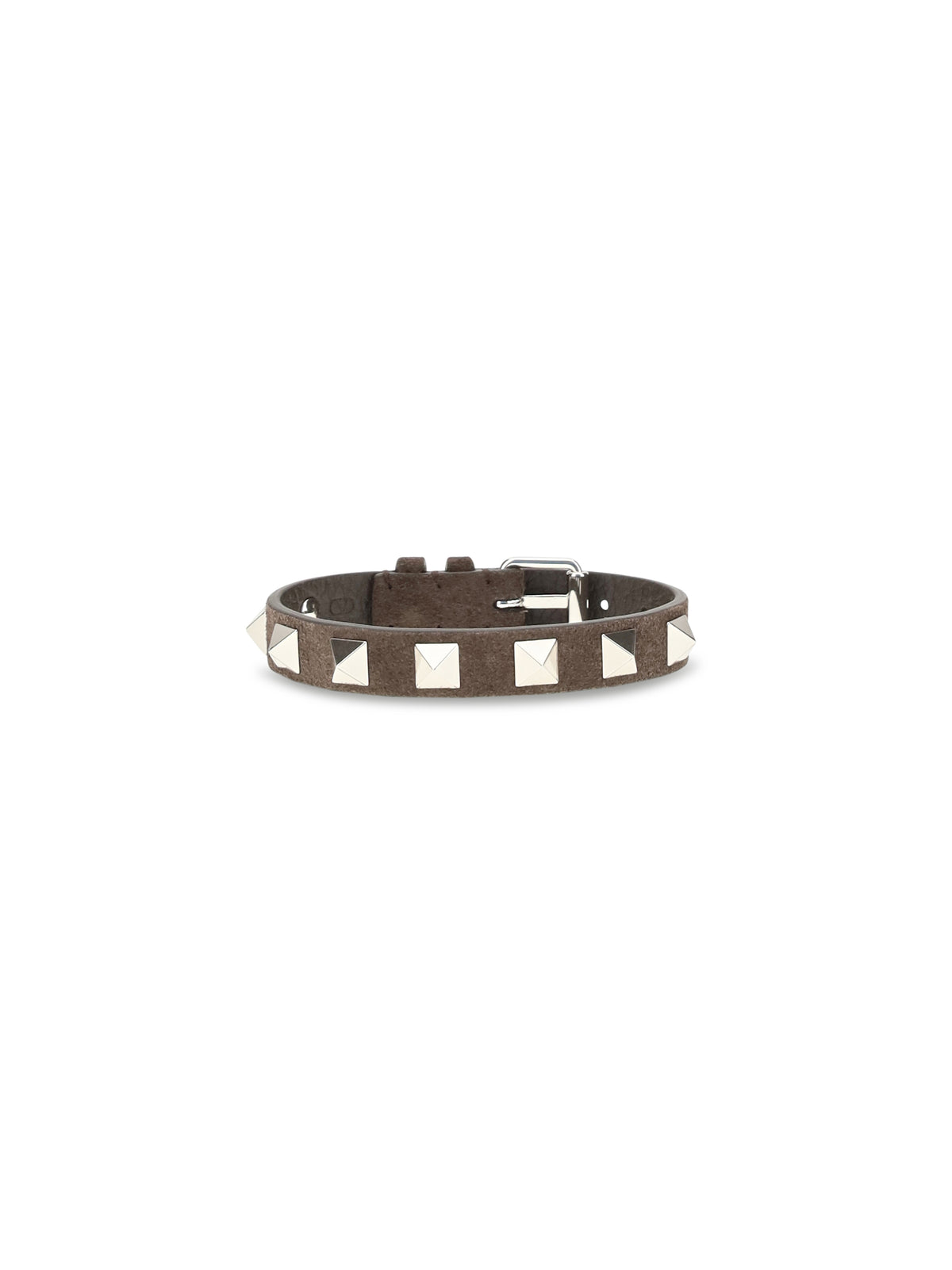 Valentino Garavani Rockstud leather Bracelet - Testa Di Moro