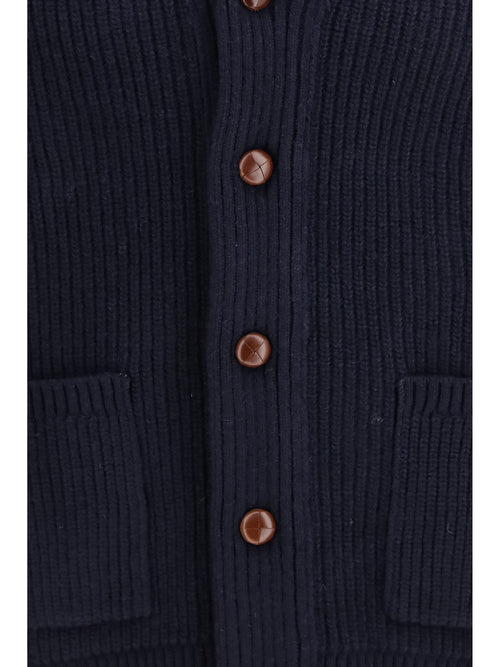 Barbour Hartland wool Cardigan - Navy