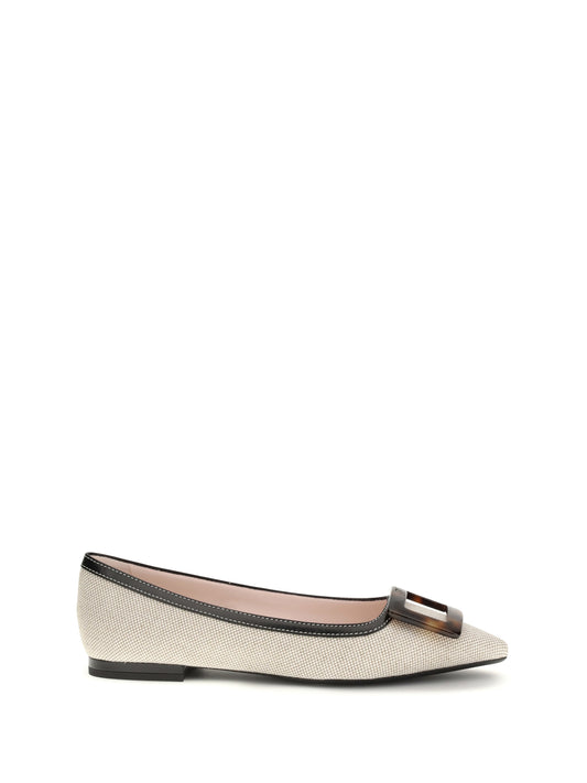 ROGER VIVIER Canvas Gommettine Ballerinas