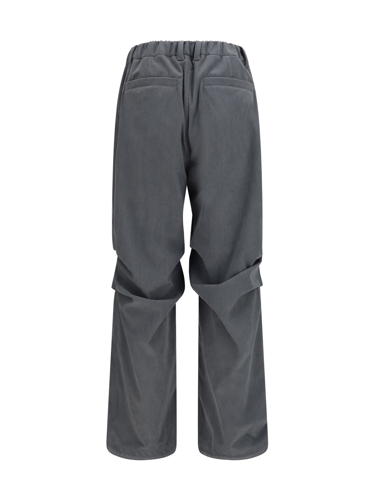 Laminar Ruched corduroy Pants - Grey Medium