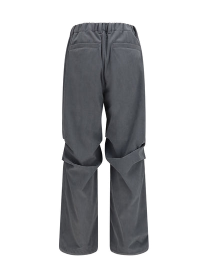 Laminar Ruched corduroy Pants - Grey Medium