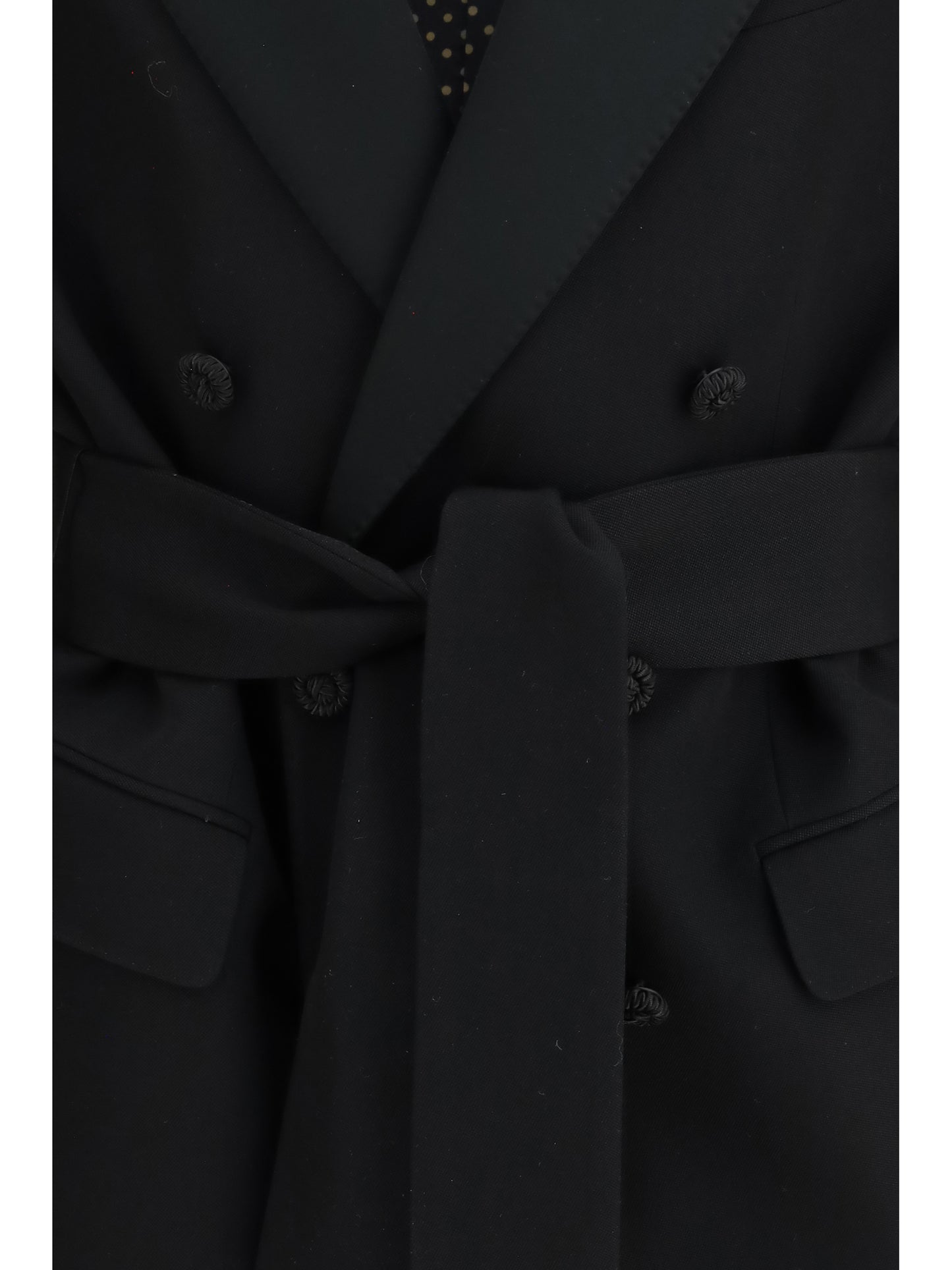 VALENTINO Double-breasted virgin wool Blazer with belt