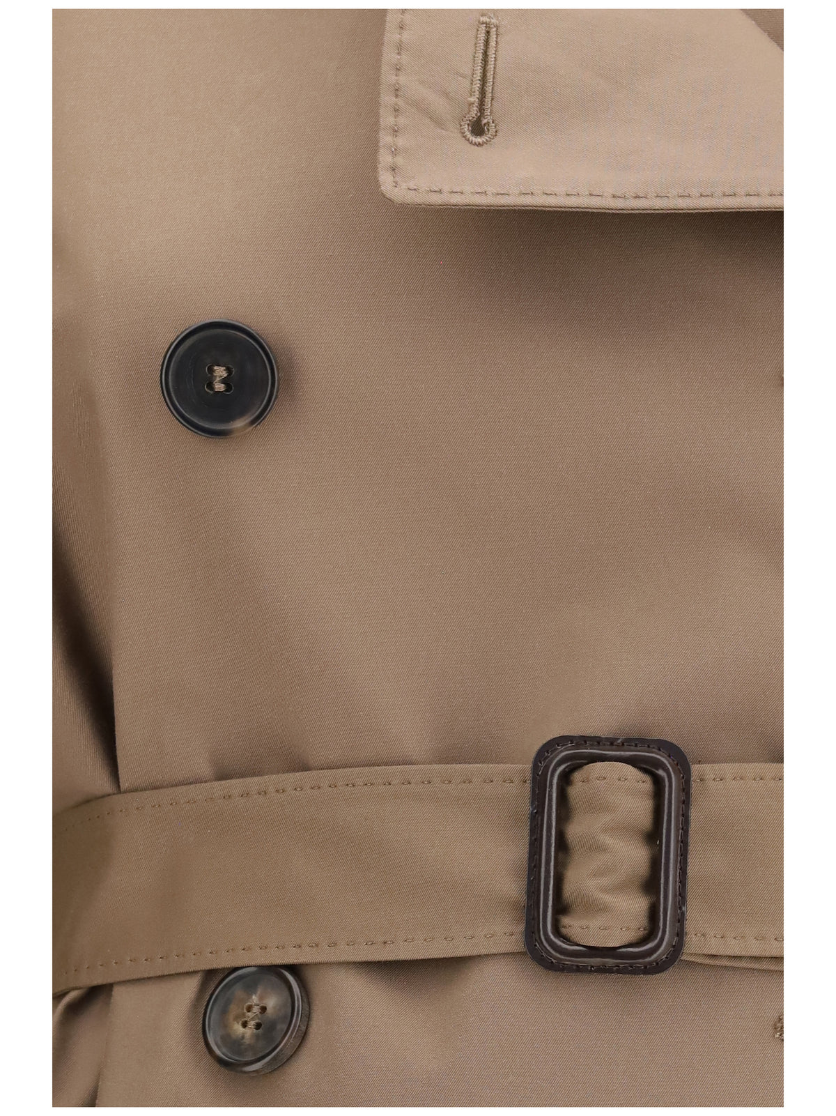 Max Mara The Cube Short water repellent twill Trench Coat - Dark Gold