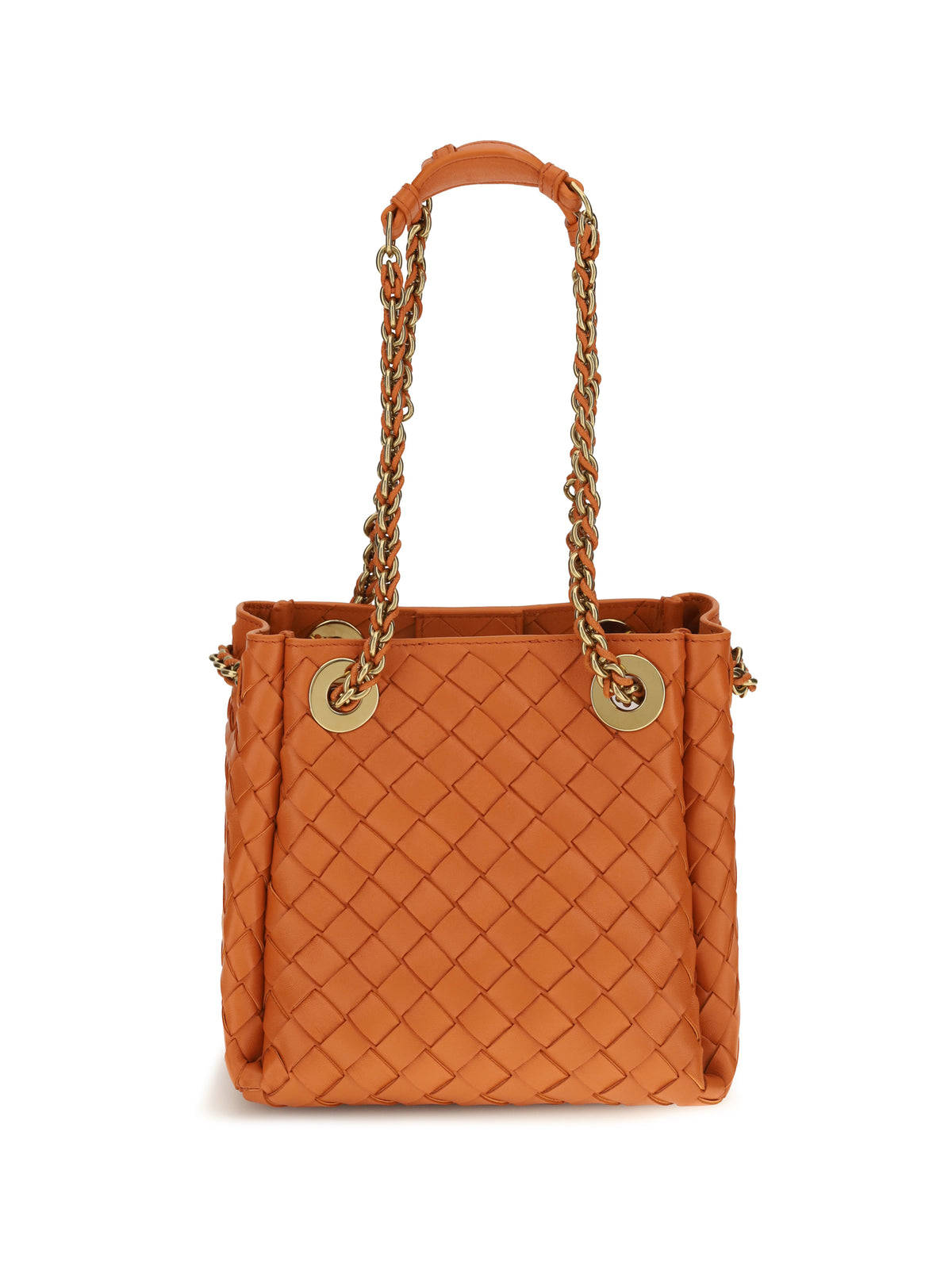 Bottega Veneta Small Parachute Shoulder Bag - Burned Orange-Mb