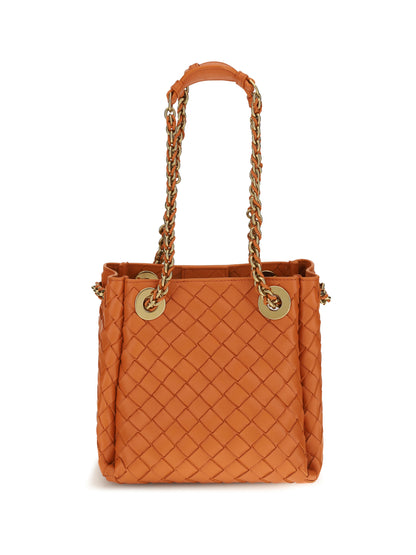 Bottega Veneta Small Parachute Shoulder Bag - Burned Orange-Mb
