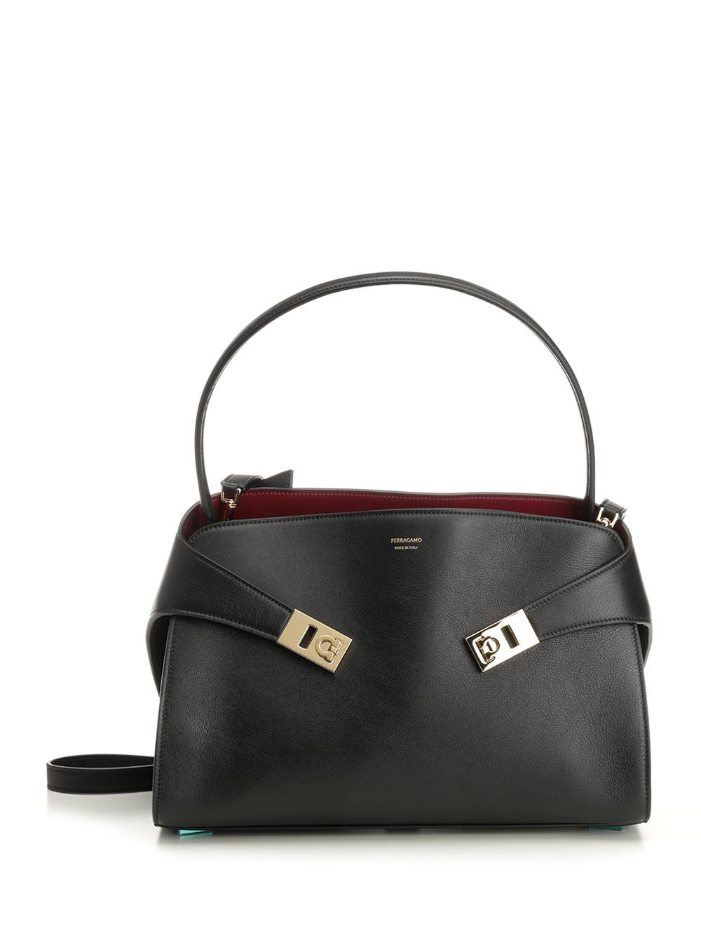 Ferragamo "Hug Soft" Shoulder Bag - Black