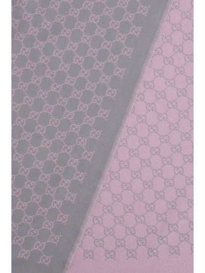Gucci Miss Stenny GG Monogram wool Scarf - Flannel/Pink
