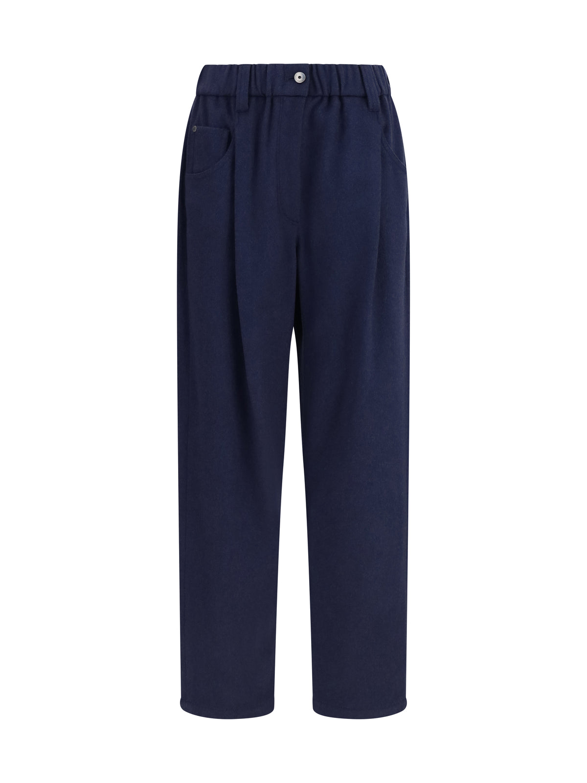Brunello Cucinelli Stretch wool Pants - Blue