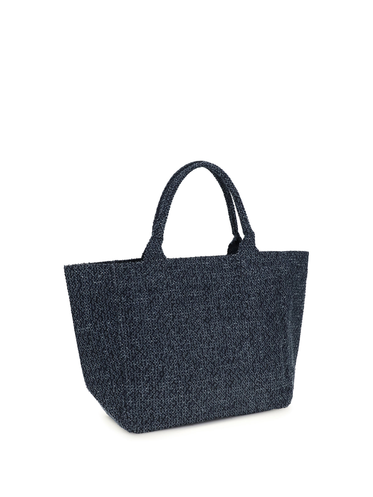 Ganni Medium denim Tote Bag with bear - Rinse