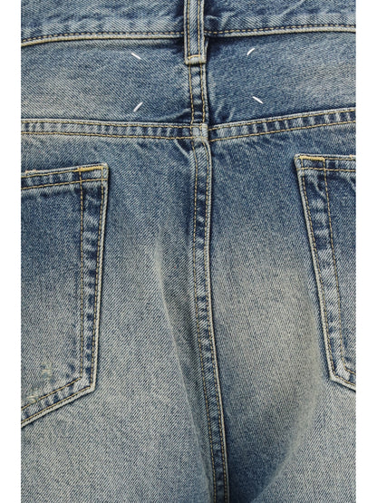Maison Margiela Straight-leg ripped Jeans - Super Used