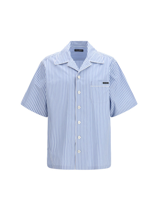 DOLCE & GABBANA Striped poplin Hawaii Shirt