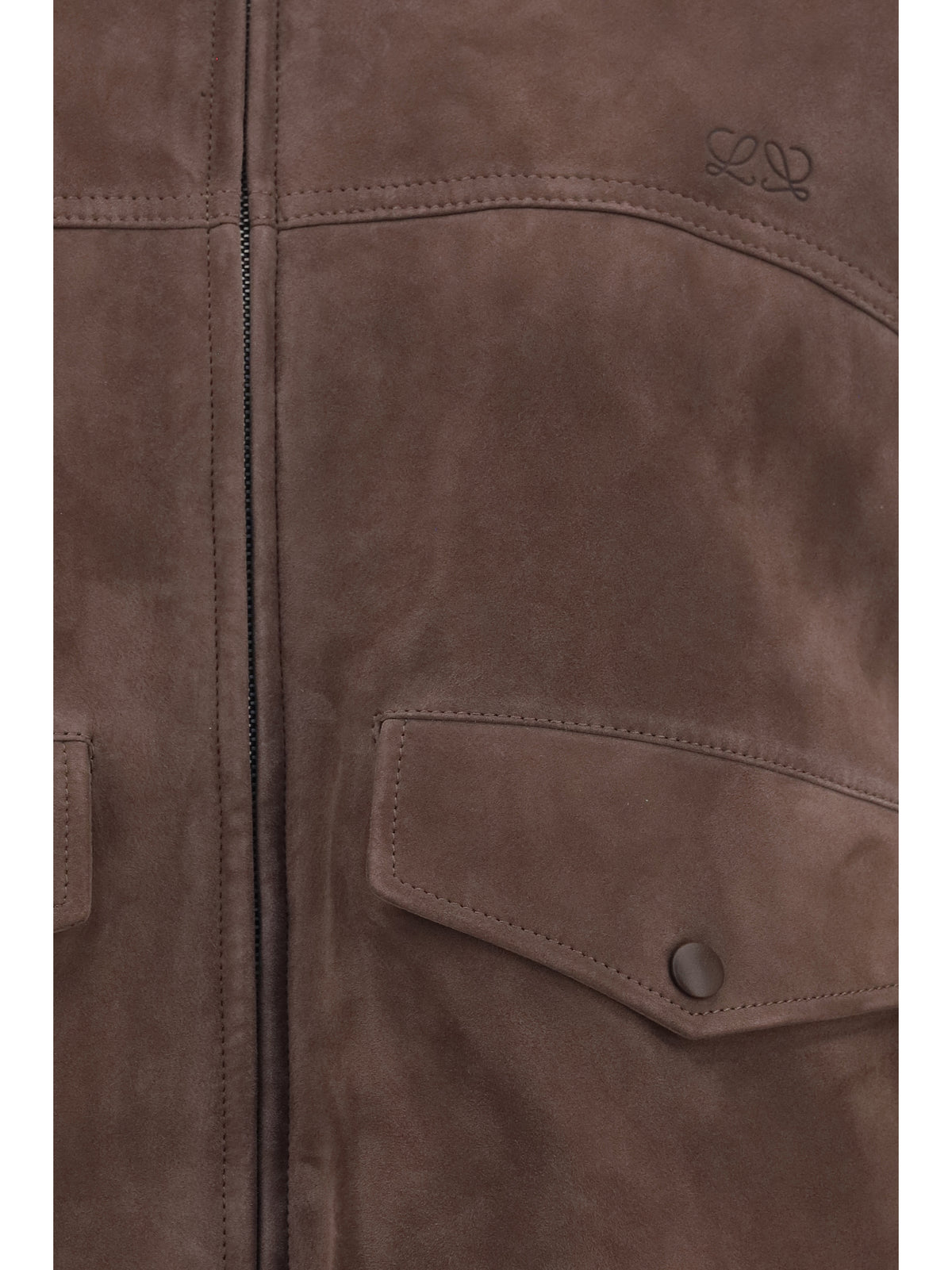 Loewe Suede goat leather Jacket - Dark Brown