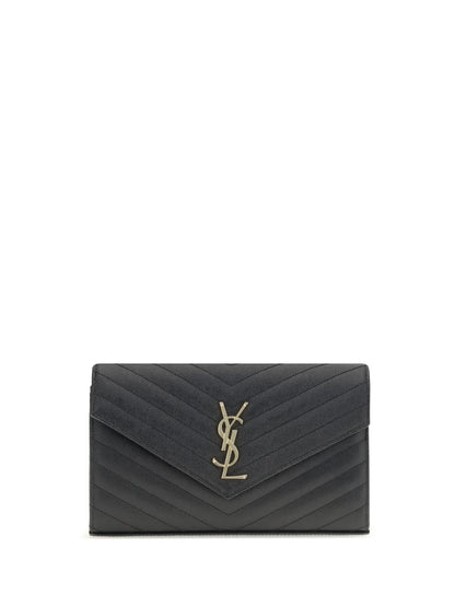 Saint Laurent Logoed Shoulder Bag - Black